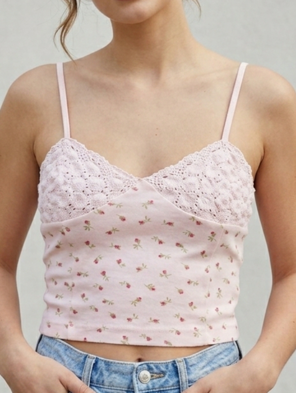 Vintage Victorias Secret Y2K Cropped Mini Baby Cami Tank Top